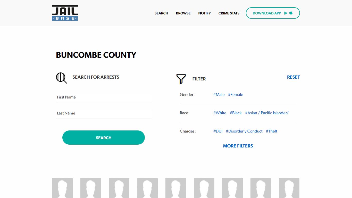 Buncombe County Jail Inmate Search and Mugshots | JailBase